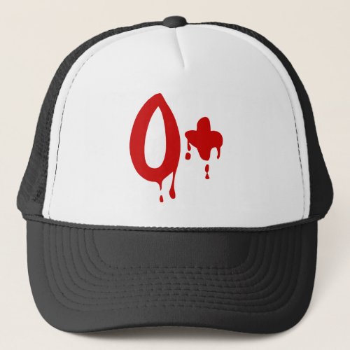 Blood Group O Positive Horror Hospital Trucker Hat