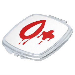 Blood Group O+ Positive #Horror Hospital Vanity Mirror