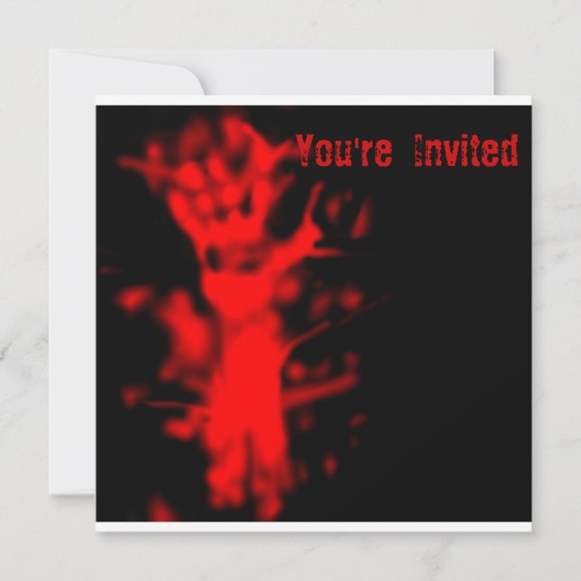 Blood Halloween Party Invitation (Front)
