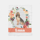 Blood Hound Dog personalized watercolor