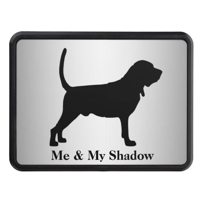 Blood Hound Silhouette Tow Hitch Cover (Front)