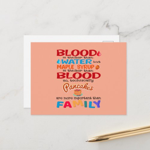 Blood is Thicker than Water But Maple Syrup is