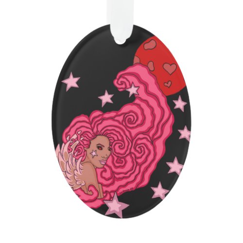 Blood Moon Angel Ornament