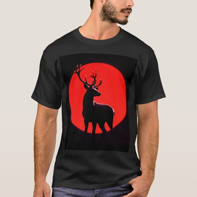Blood Moon Deer T-Shirt (Front)