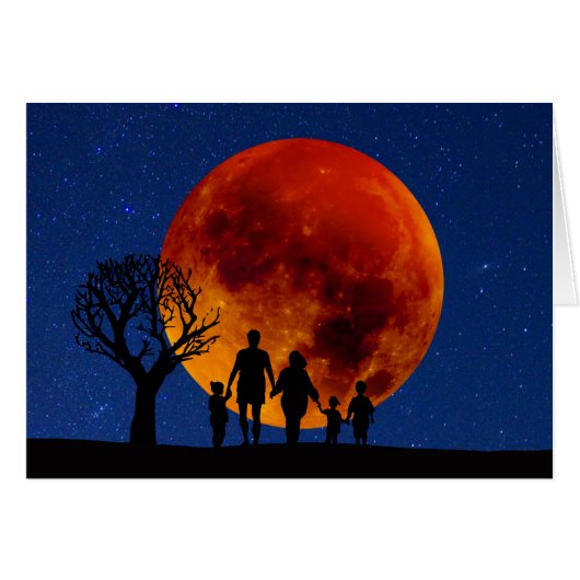 Blood Moon Lunar Eclipse Family (Front Horizontal)