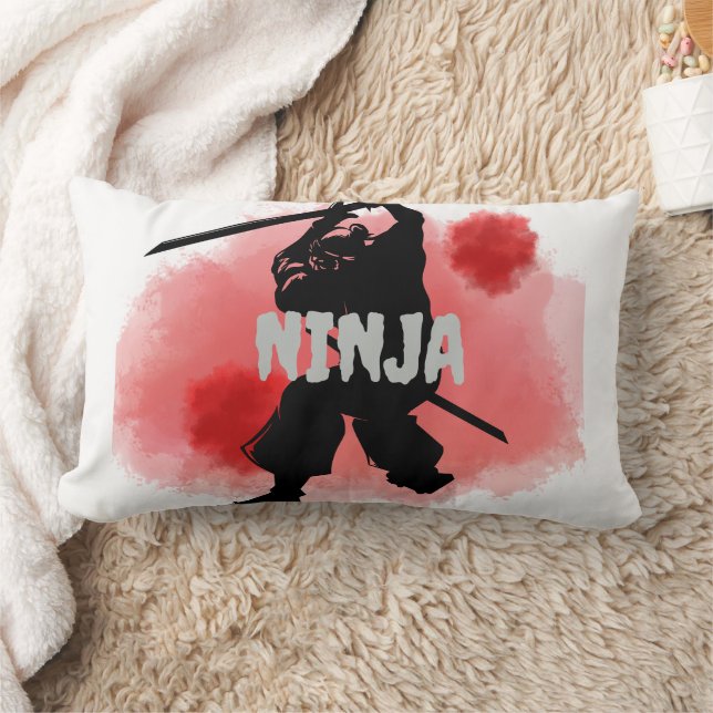 blood moon ninja (customize) lumbar pillow (Blanket)