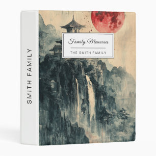 Blood Moon Pagoda Ink Wash Mini Binder