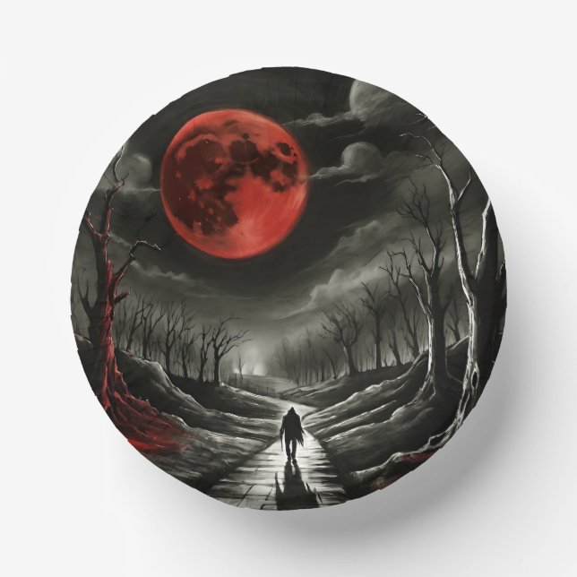 Blood moon  paper bowls (Front)