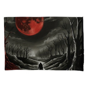 Blood moon pillow case
