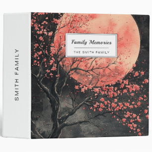 Blood Moon Sakura Ink Wash (2) 3 Ring Binder