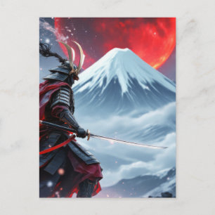 Blood Moon Samurai: The Last Stand at Mount Fuji Postcard