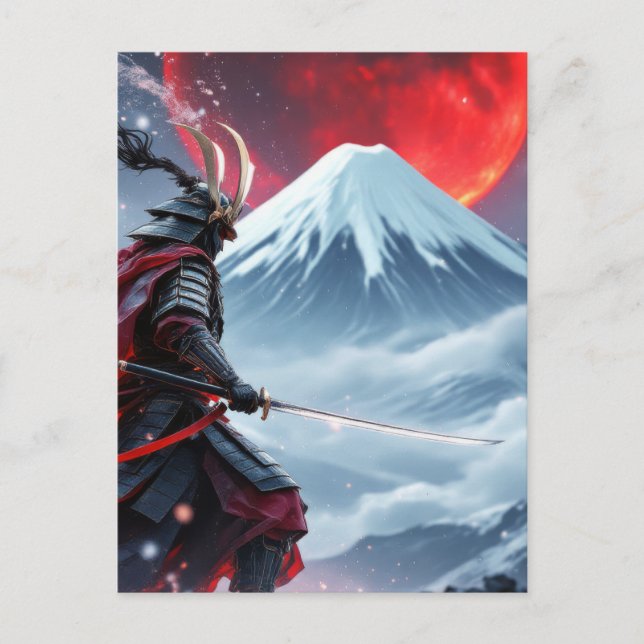 Blood Moon Samurai: The Last Stand at Mount Fuji Postcard (Front)