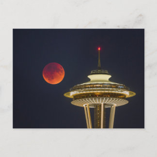 Blood Moon | Seattle Space Needle Postcard