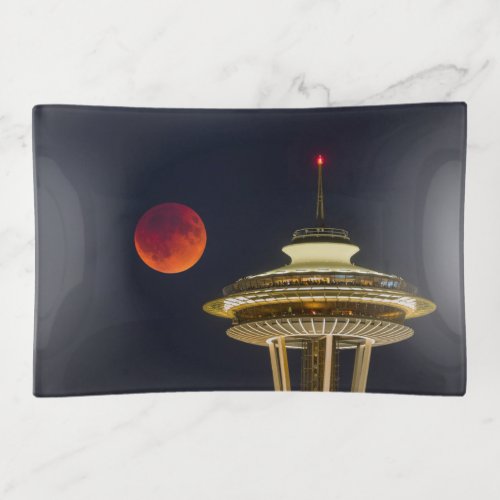 Blood Moon  Seattle Space Needle Trinket Tray