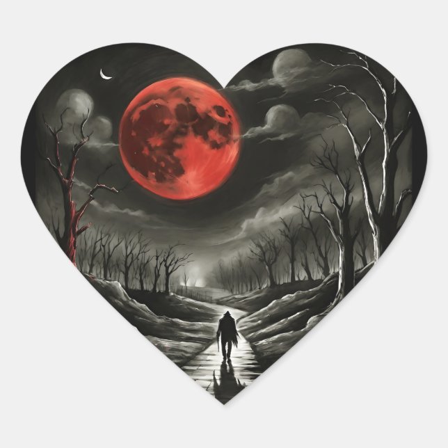 Blood moon Sticker (Front)