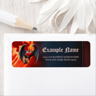Blood Moon Valentine Fairy Label