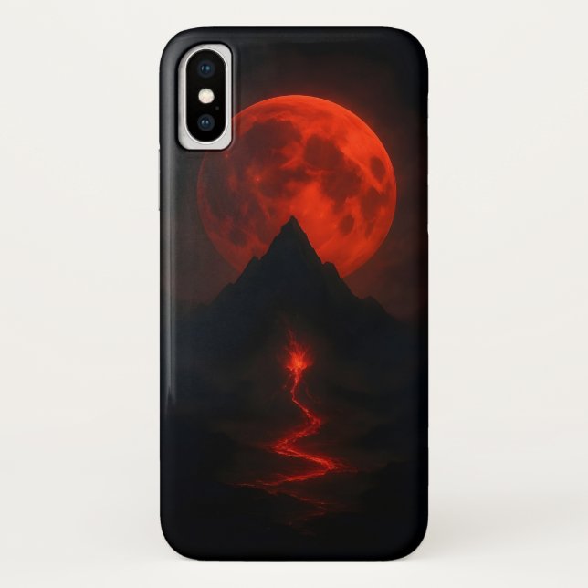 Blood Moon Volcano Mobile Case (Back)