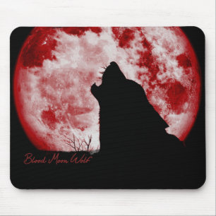 Blood Moon Wolf-Mouse Pad Mouse Pad