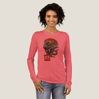 Blood Moon Yokai – Dark Japanese Art Tri-Blend Shirt