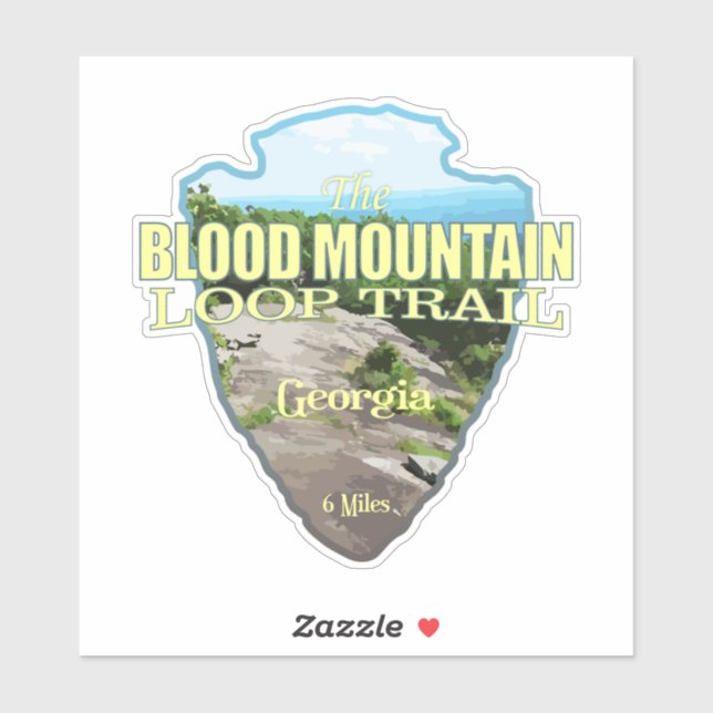 Blood Mountain Loop (arrowhead) Sticker (Sheet)