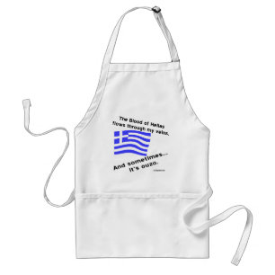Blood of Hellas & Ouzo Adult Apron