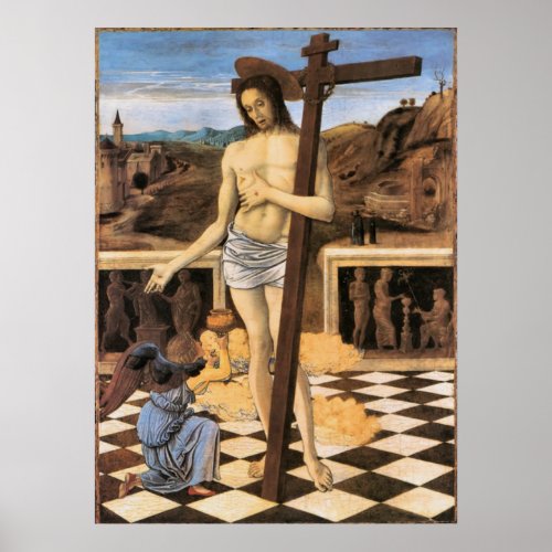 Blood Of Redeemer Bellini Jesus Angel Poster