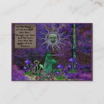 Blood Of The Ancients Business Card by Crazy_Card_Lady at Zazzle