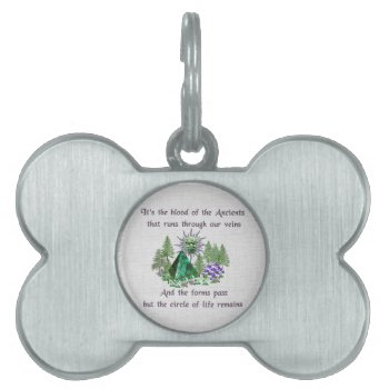 Blood Of The Ancients Pet Id Tag by orsobear at Zazzle