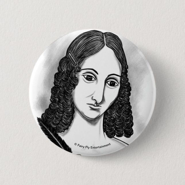Blood On The Moon | Mary Shelley Artwork Button (Front)