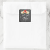 Blood Orange Flower Wedding Envelope Seal (Bag)