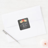 Blood Orange Flower Wedding Envelope Seal (Envelope)