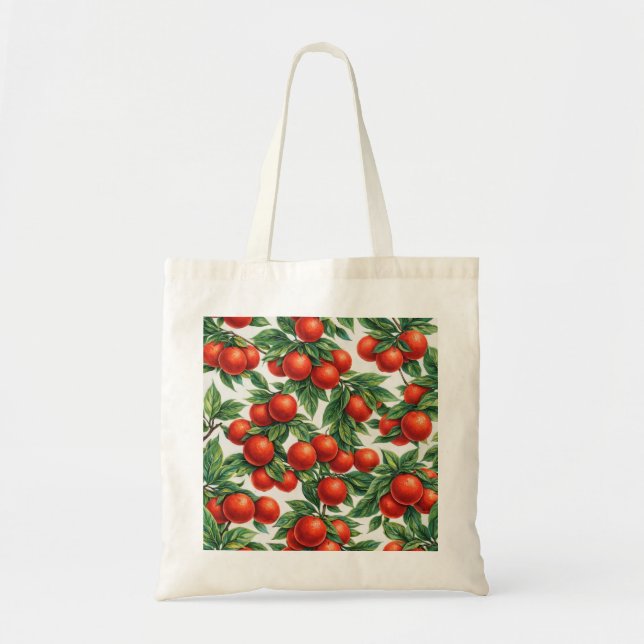 Blood Orange Pattern Tote Bag (Front)