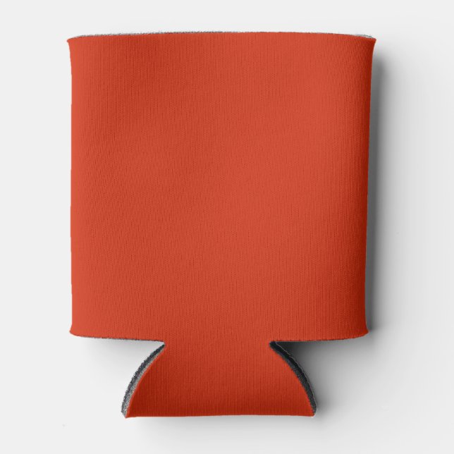 Blood Orange Solid Color Can Cooler (Front)