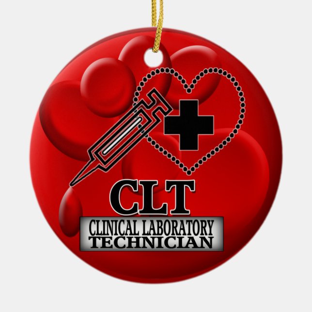BLOOD ORNAMENT CLT  CLINICAL LABORATORY TECH (Front)