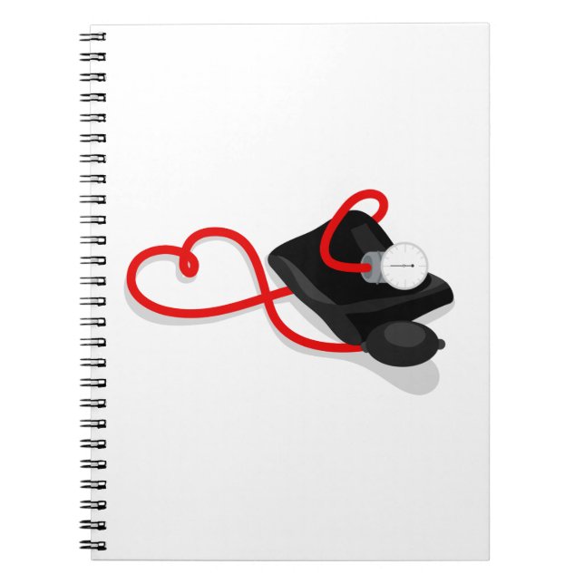 Blood Pressure Cuff Notebook (Front)