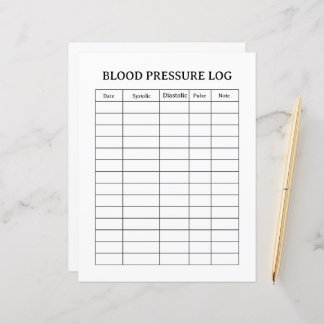 BLOOD PRESSURE LOG
