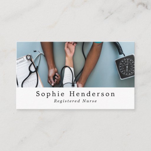 Customizable Blood Pressure, Medical Professional, Nurse Business Card