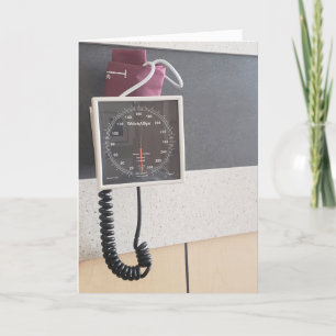 "Blood Pressure Monitor" Get Well Card