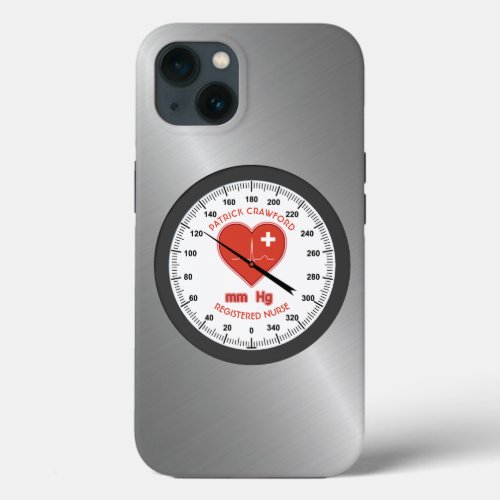 Blood Pressure Monitor Nurse Doctor Health Care iPhone 13 Case