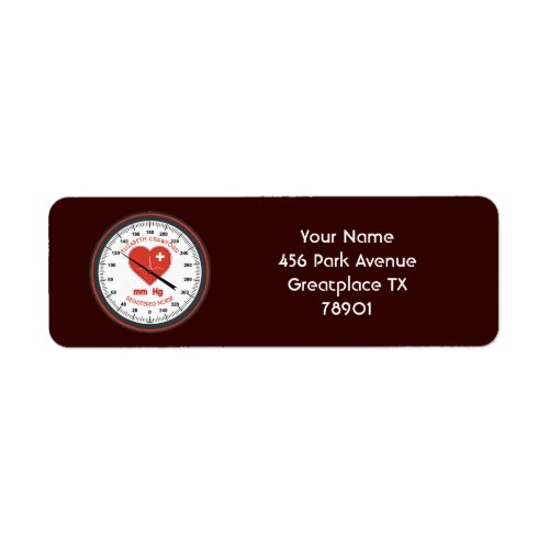 Blood Pressure Monitor Nurse Doctor Health Care Label