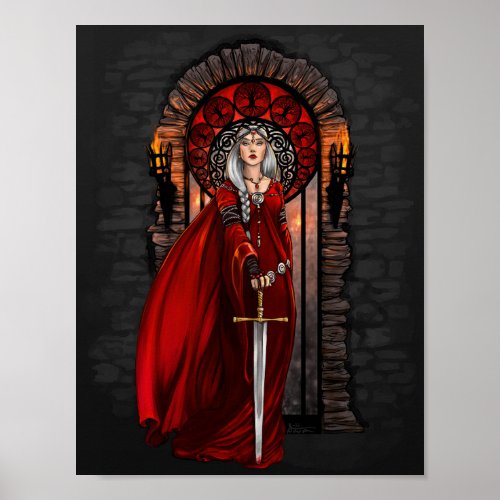 Blood Queen enchantress fantasy art print