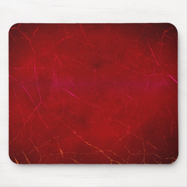 Blood Red Abstract Texture with Scratches Mouse Pad (Front)