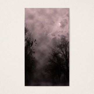 Blood Red Haunted Sky with Ravens