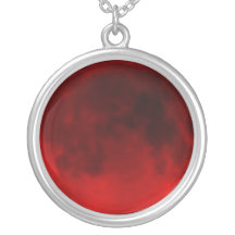 Blood Red Moon Necklace