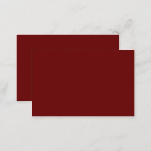 Blood red solid color   business card