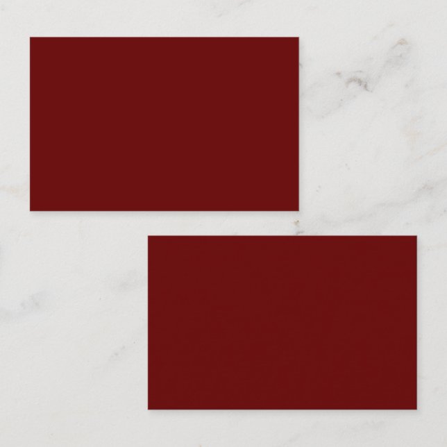 Blood red (solid color)   business card (Front/Back)