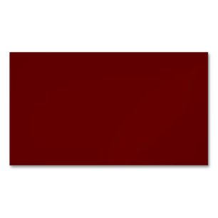 Blood red (solid color) business card magnet