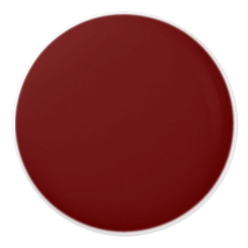 Blood red solid color   ceramic knob