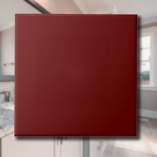 Blood Red Solid Color  Classic  Elegant Ceramic Tile