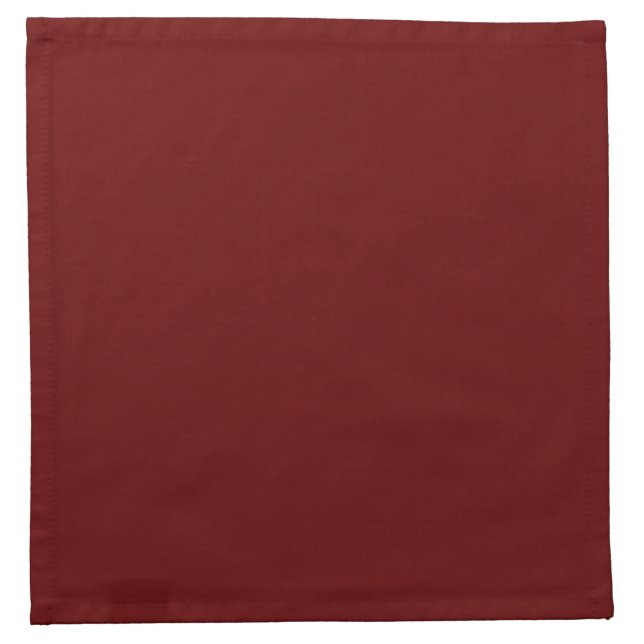 Blood red (solid color)   cloth napkin (Front)